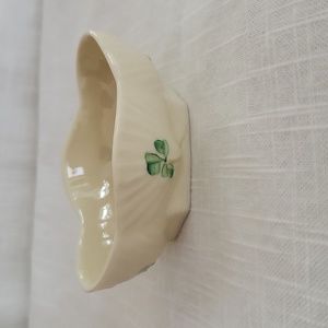 Vtg Belleek Salt Cellar